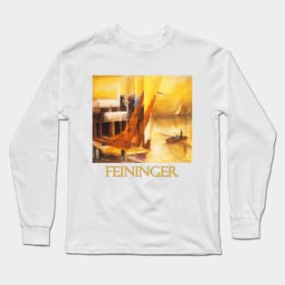 Landungssteg (Pier)by Lyonel Feininger Long Sleeve T-Shirt